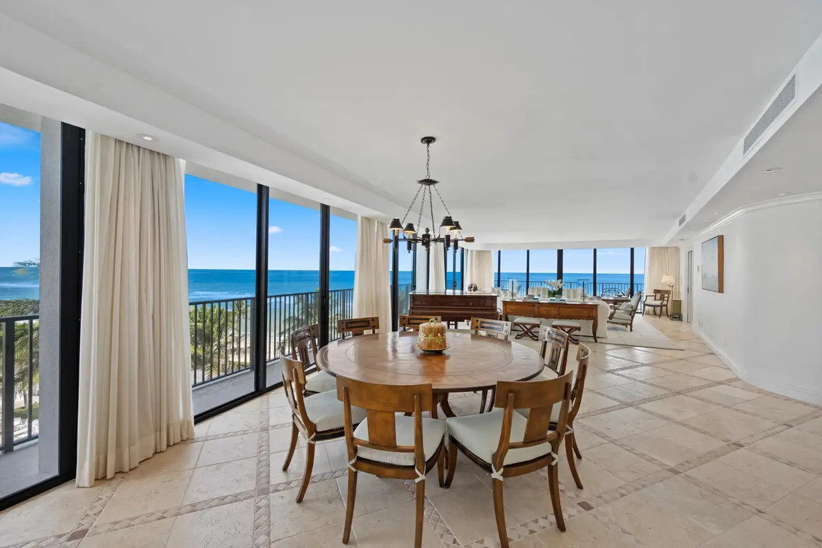 Dining Room at 150 N Ocean Boulevard Ph 3, Palm Beach