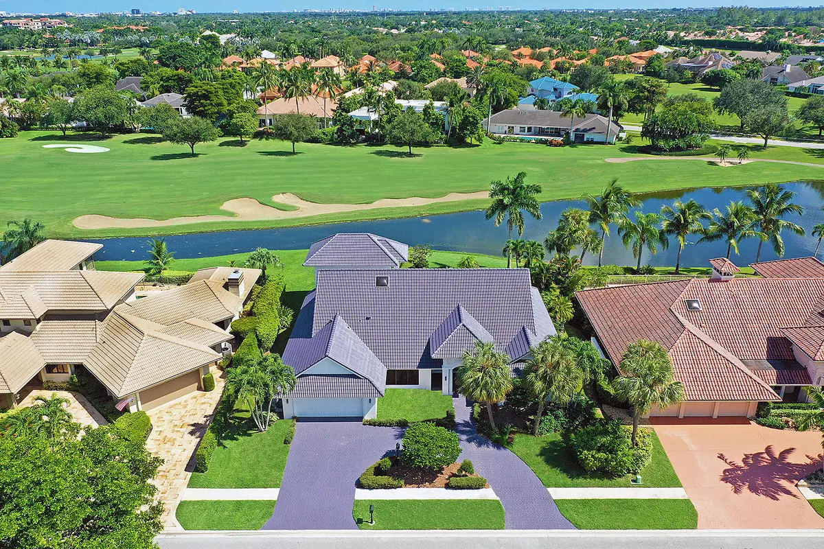 Front Aerial at 7811 Mandarin Drive, Boca Raton
