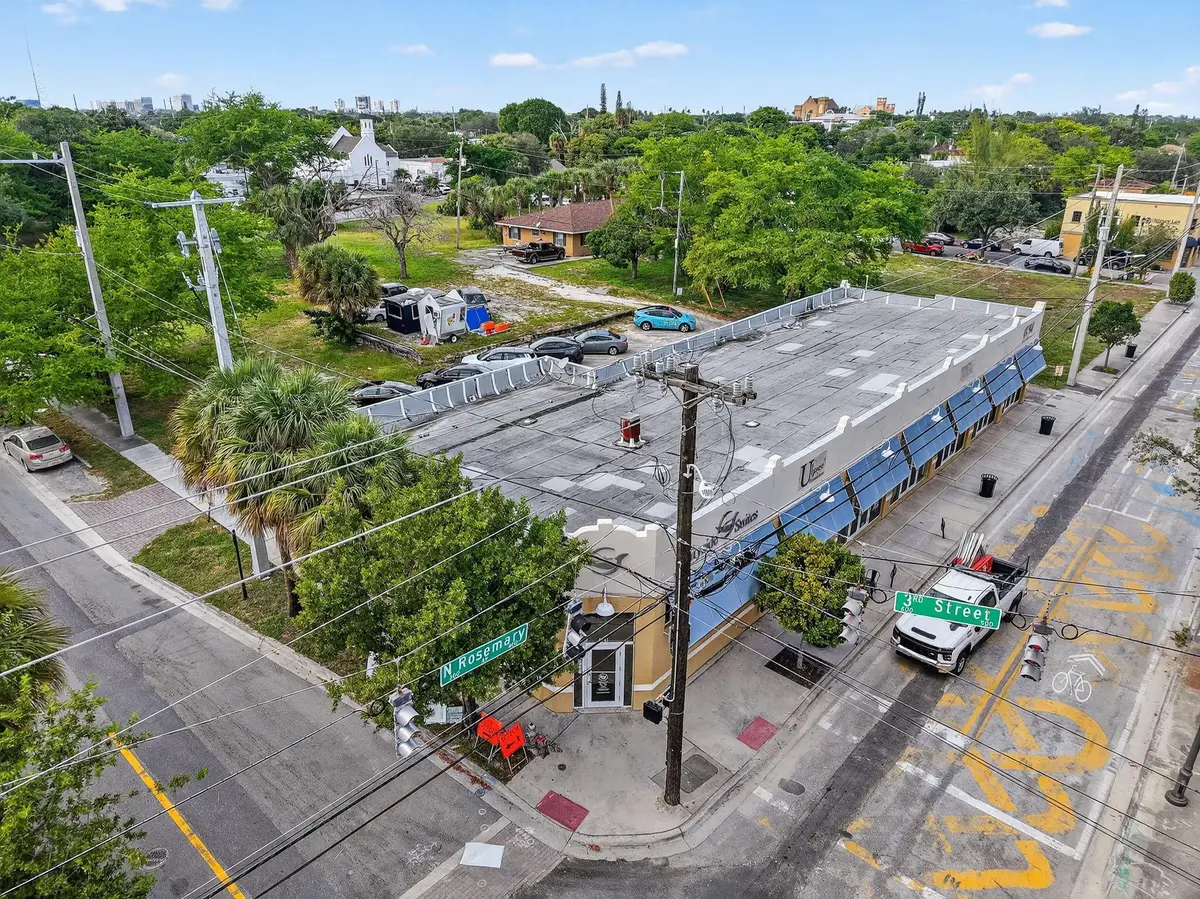 Aerial View Front at 401 N Rosemary Avenue, West Palm Beach