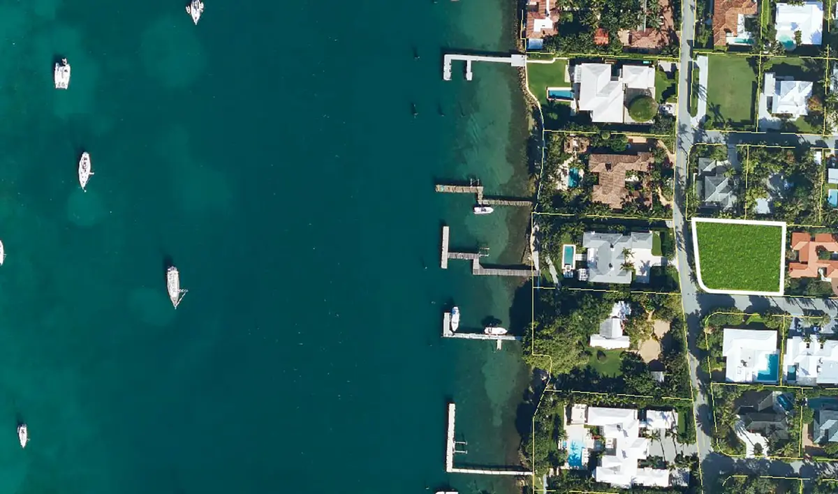1421 N Lake Way Parcel Aerial at 1421 N Lake Way, Palm Beach