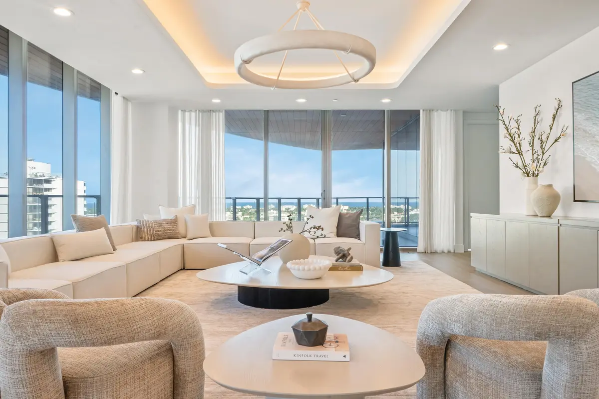 Living Room at 1333 S Flagler Drive 1101, West Palm Beach