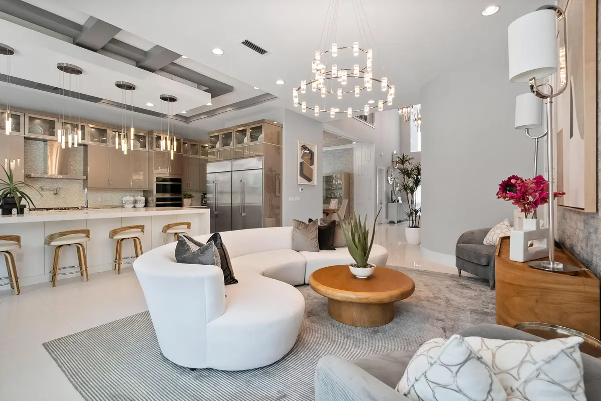 Formal Living into Kitchen at 4210 Mendel Lane, Palm Beach Gardens