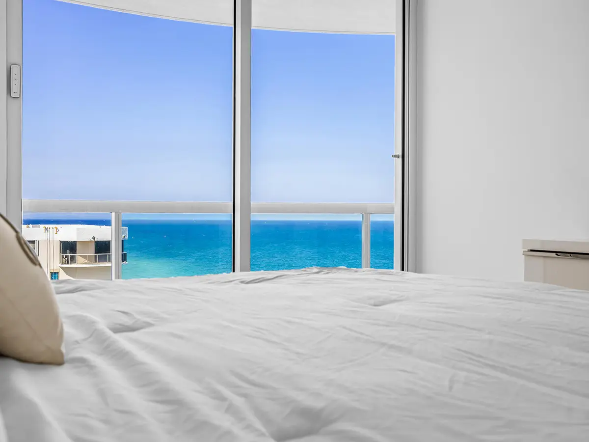 Bedroom view at 6365 Collins Avenue 1911, Miami Beach