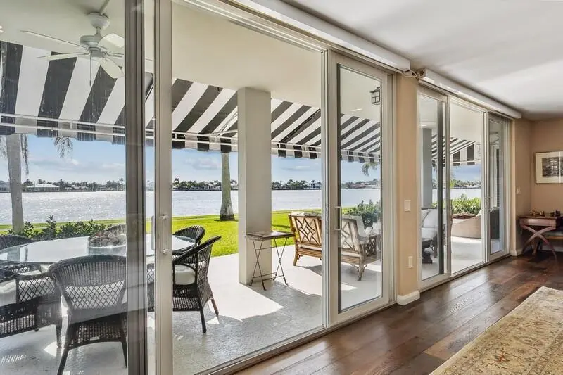 Lanai with Intracoastal Views at 2160 Ibis Isle Road 1, Palm Beach