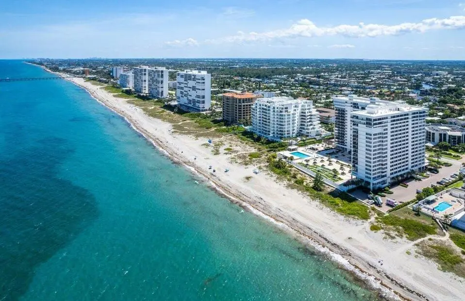 drone view at 2000 S Ocean Boulevard 11-D, Boca Raton