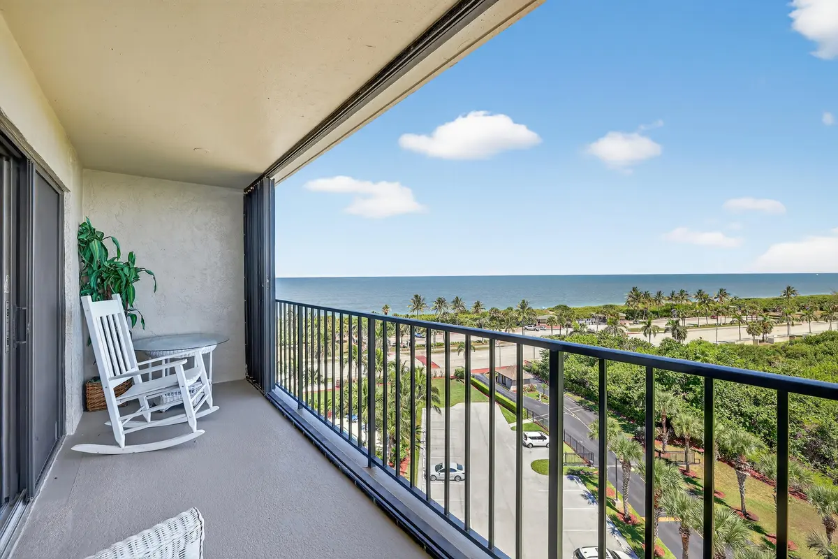 Balcony view at 801 S Ocean Drive 910, Fort Pierce