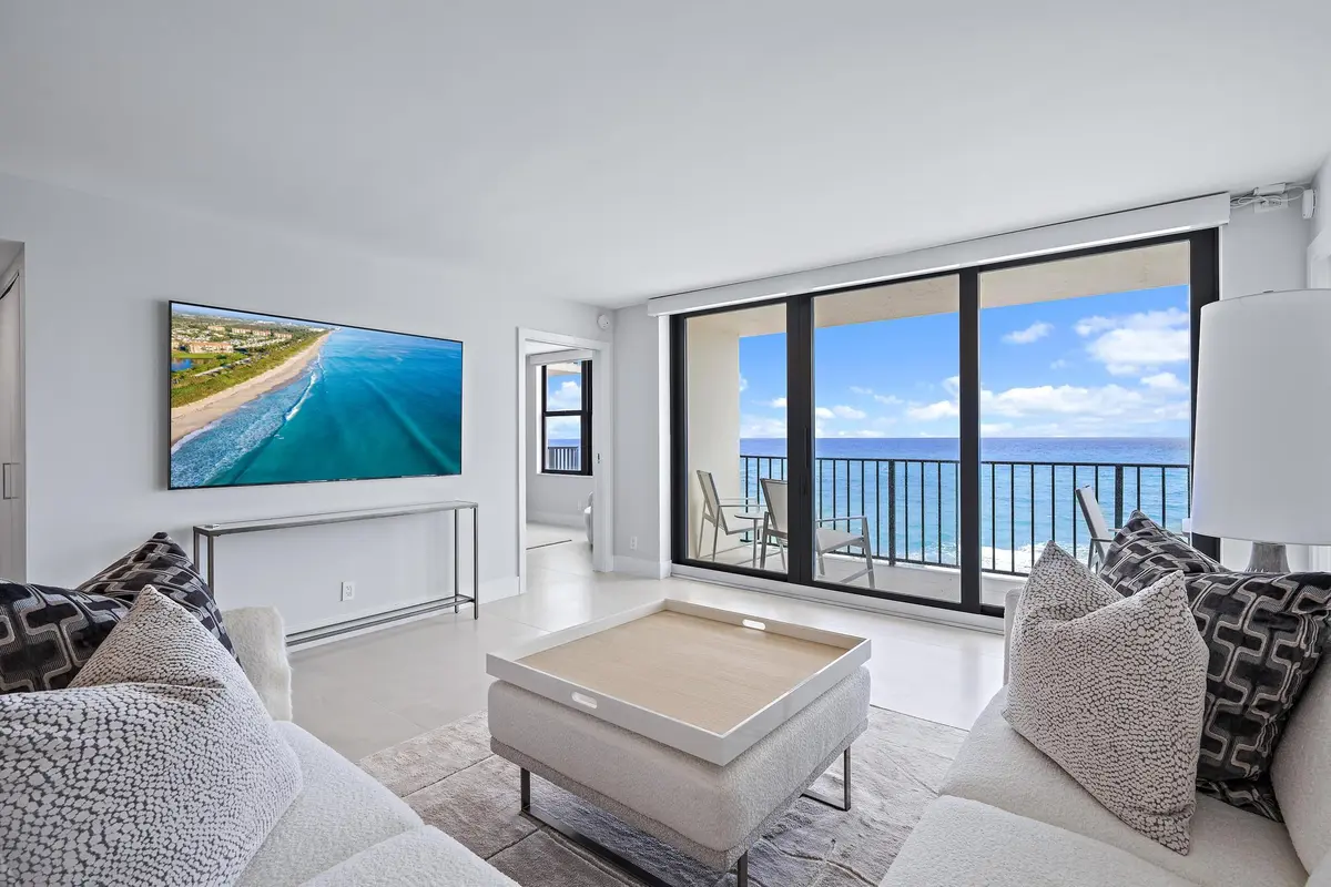 Living Room at 3456 S Ocean Boulevard 701, Palm Beach