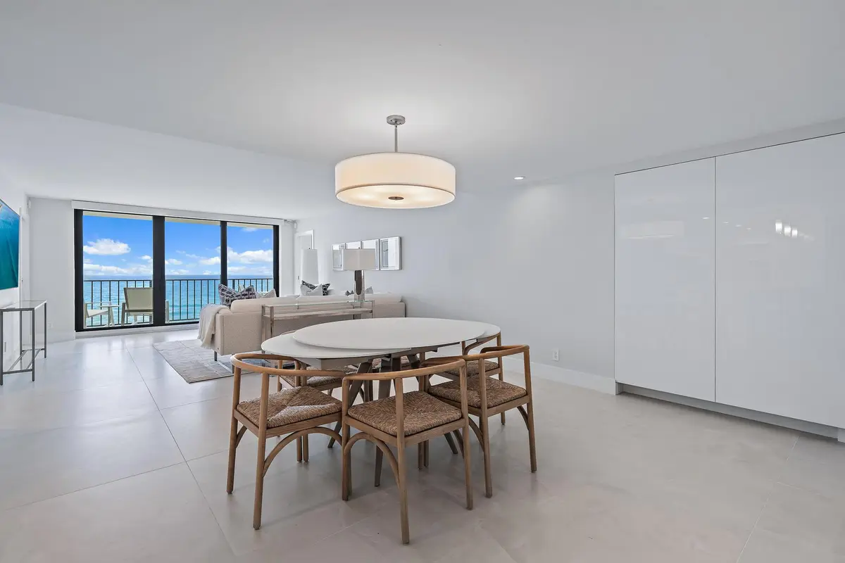 Dining Area at 3456 S Ocean Boulevard 701, Palm Beach