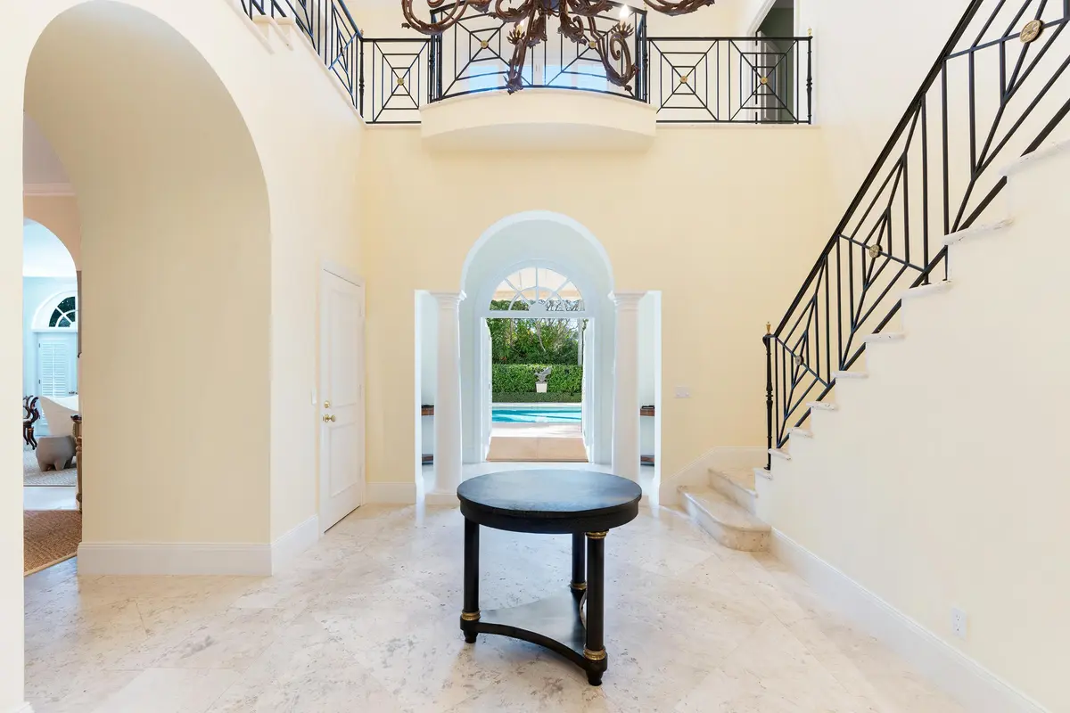 Foyer at 510 N Lake Way, Palm Beach