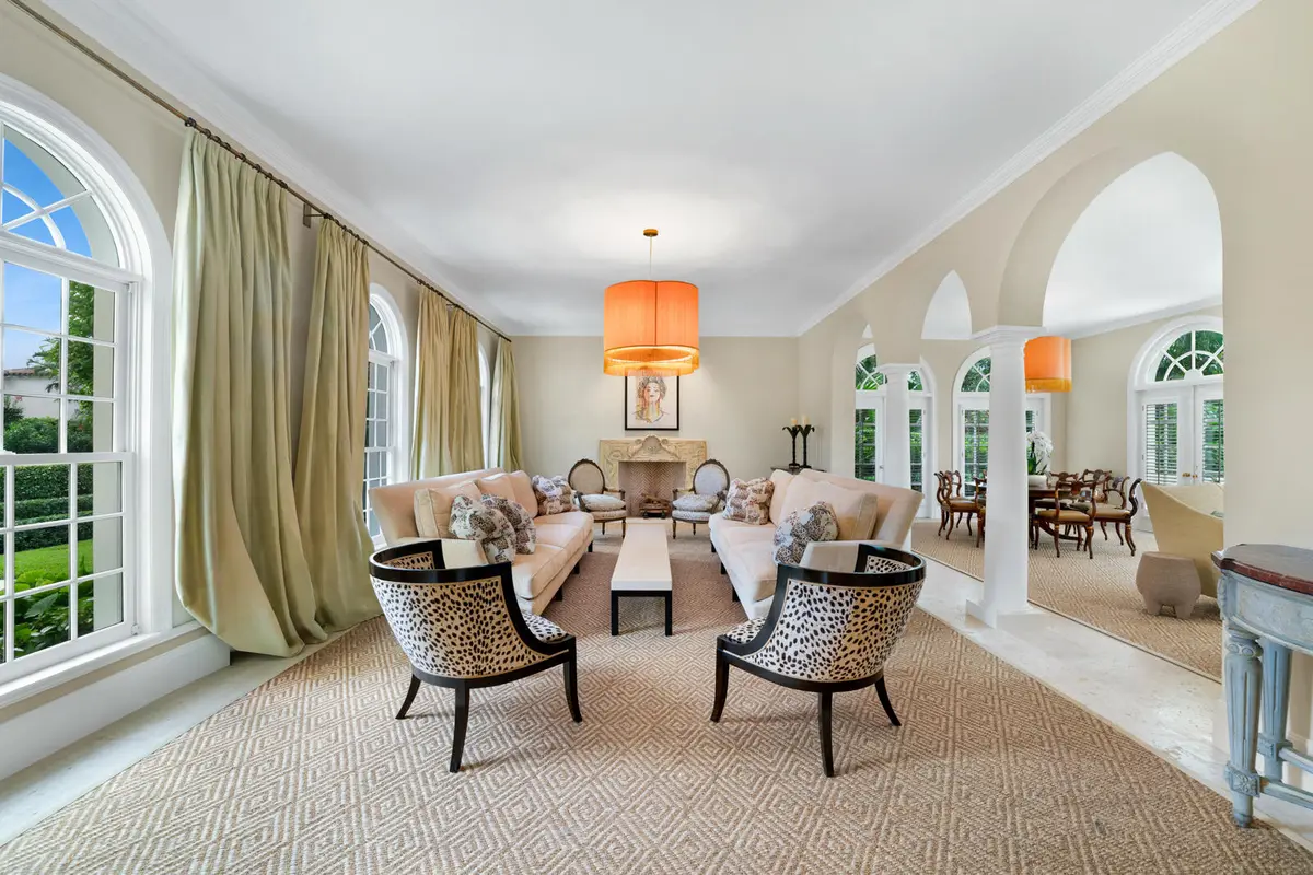 Formal Living Room at 510 N Lake Way, Palm Beach