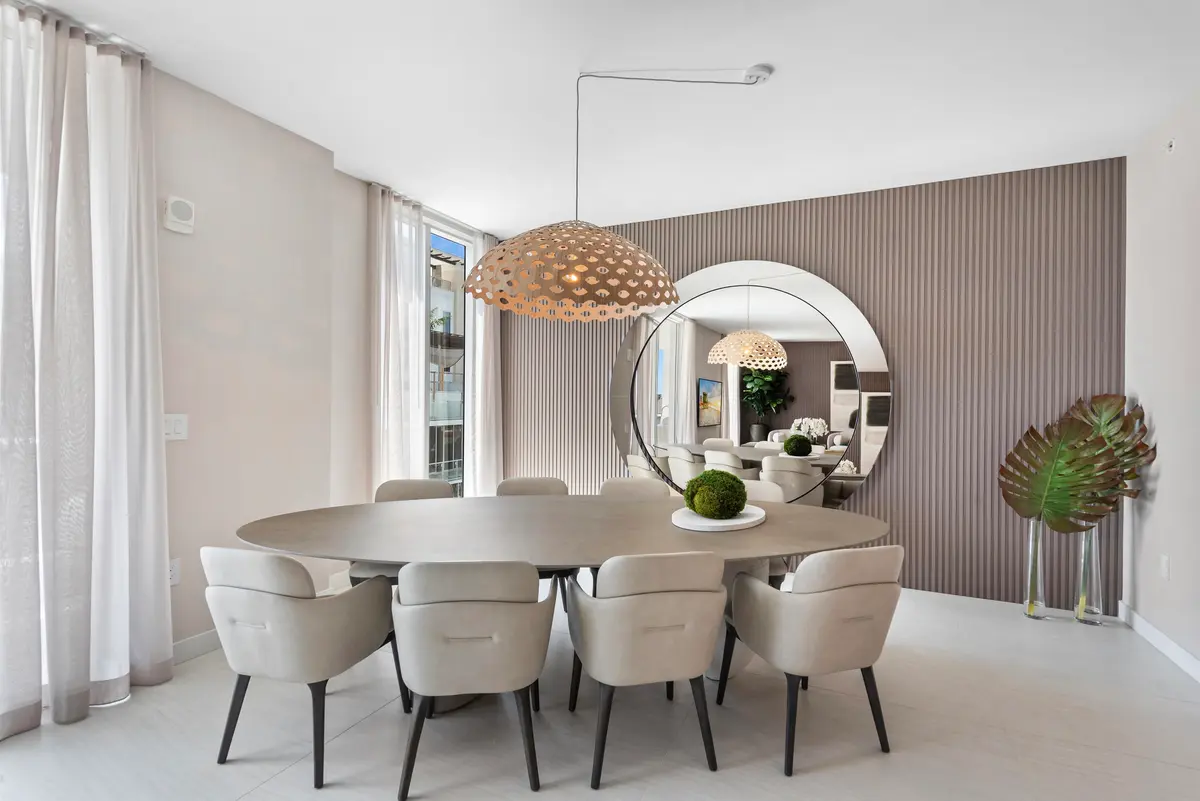 Dining Room at 210 SE Mizner Boulevard 604, Boca Raton