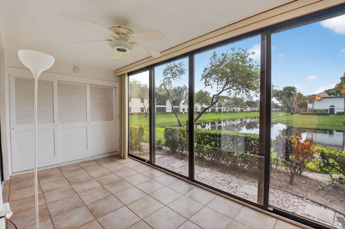 Lake View from Enclosed Patio at 5217 Brisata Circle E, Boynton Beach