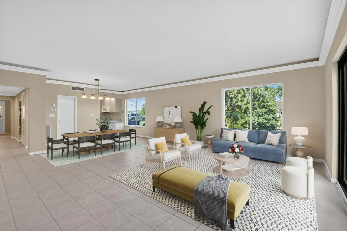 Spacious Dining Living Area at 900 Greensward Lane 101-G, Delray Beach