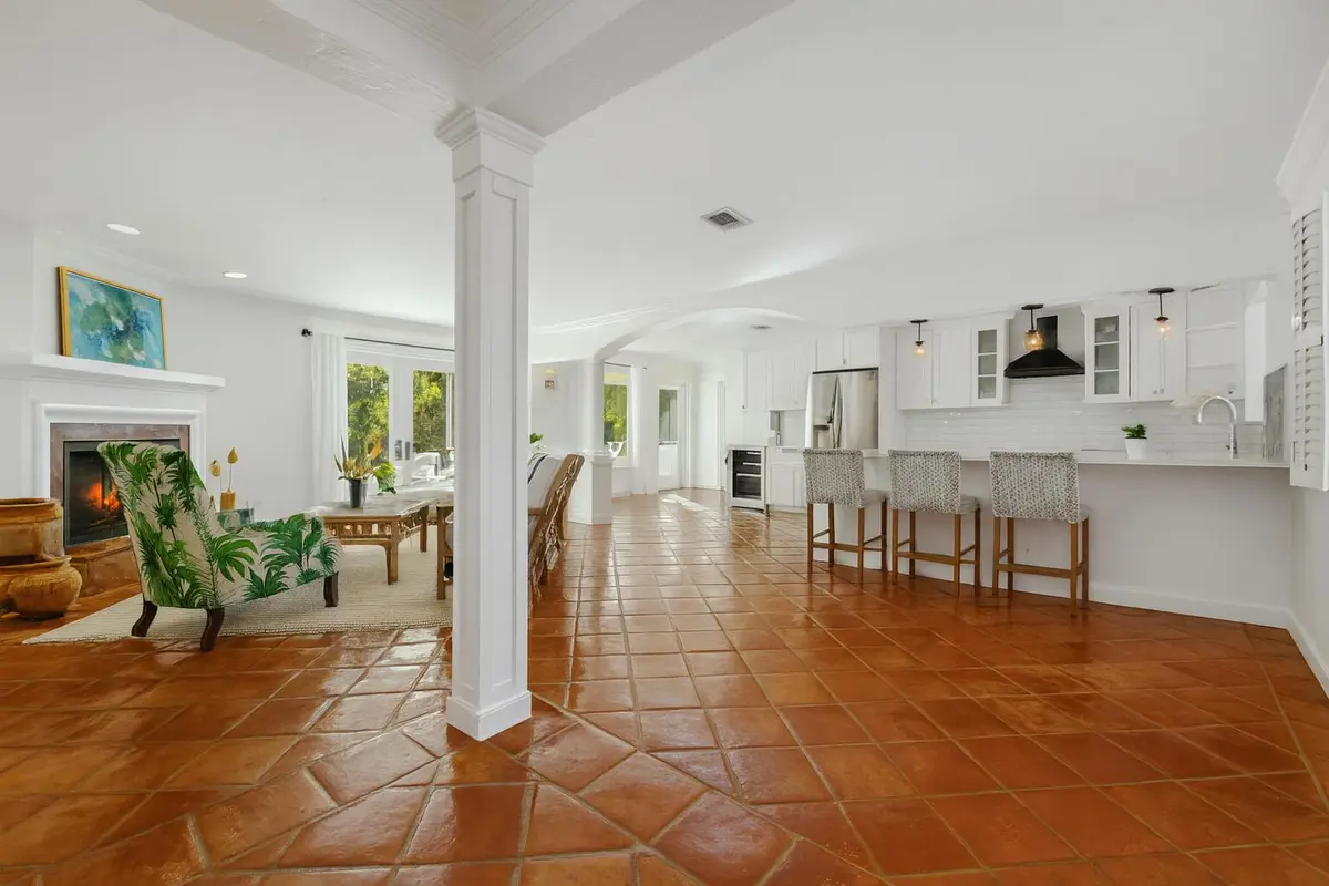 Kitchen and great room at 14 NW 24th Street, Delray Beach
