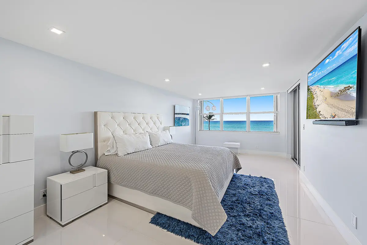 Primary Bedroom at 5200 N Ocean Drive 203, Singer Island