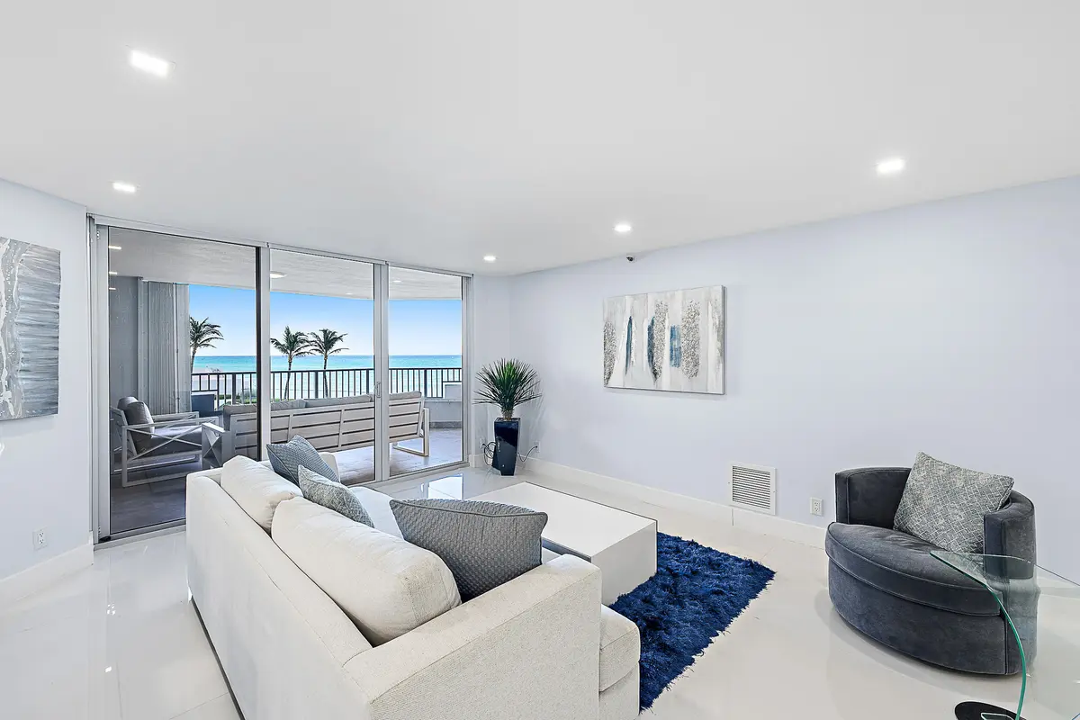 Living Area at 5200 N Ocean Drive 203, Singer Island