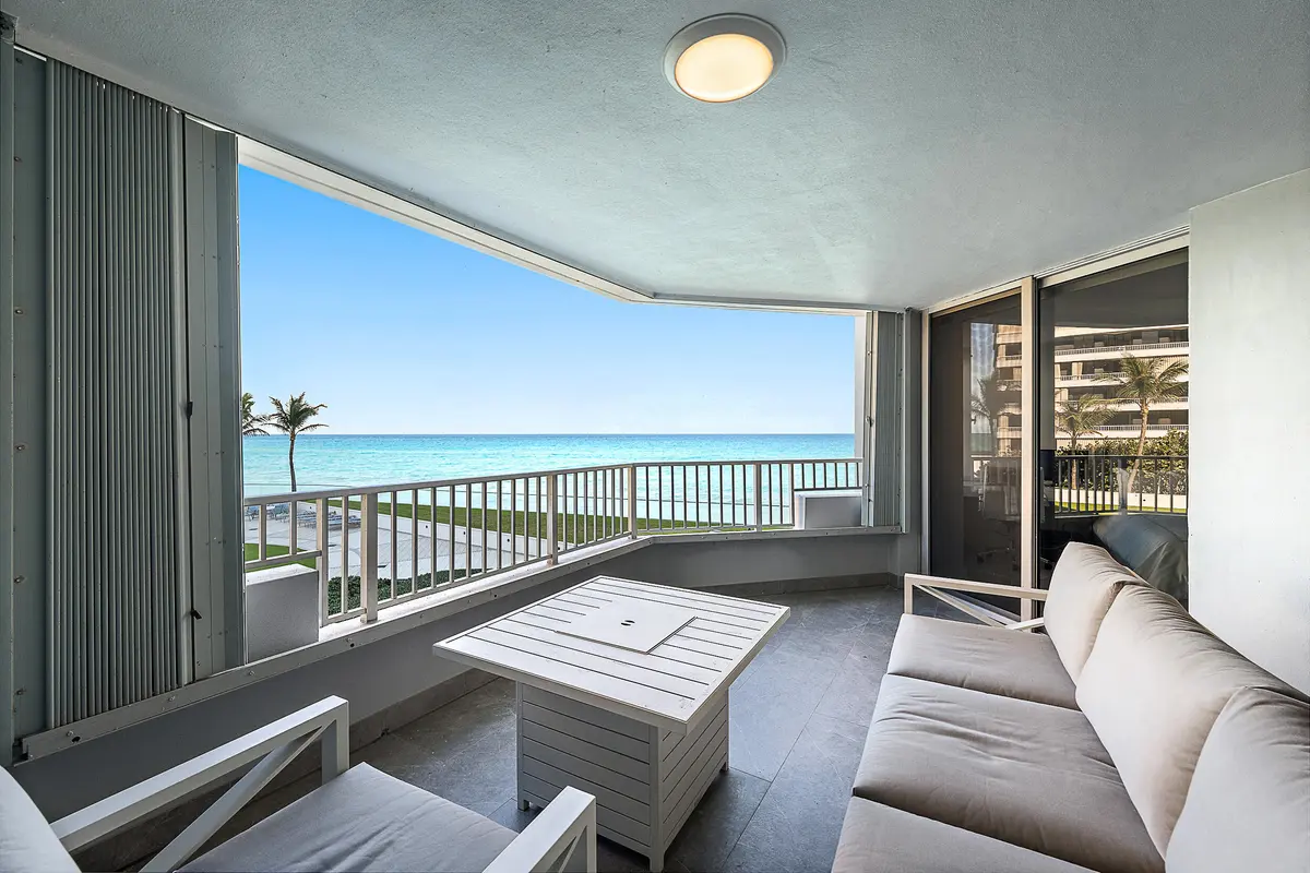 Main Balcony View at 5200 N Ocean Drive 203, Singer Island