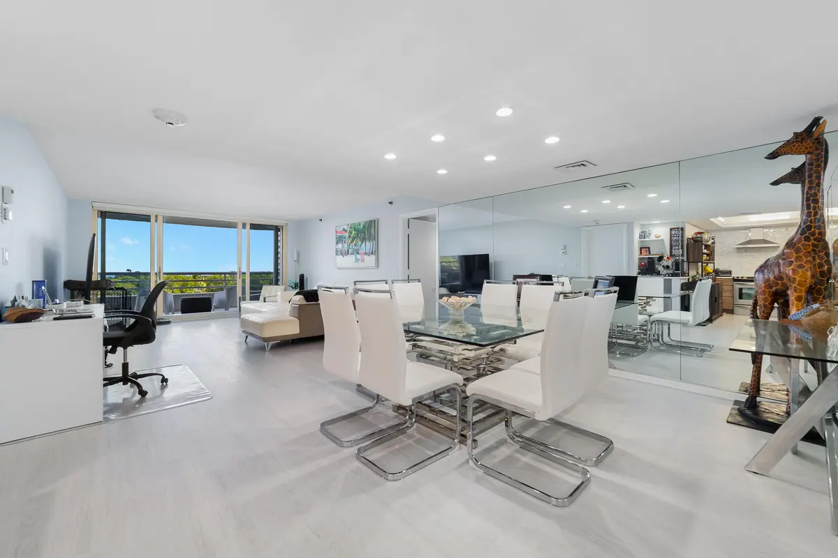 Living room at 4101 N Ocean Boulevard 505, Boca Raton