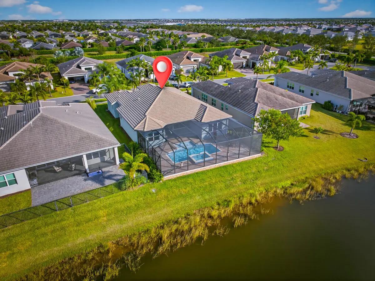 Back Aerial View at 11990 SW Still Waters Avenue, Port St. Lucie