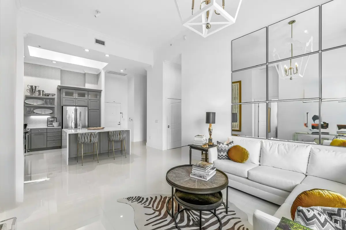 Stunning Living Room at 701 S Olive Avenue 503, West Palm Beach