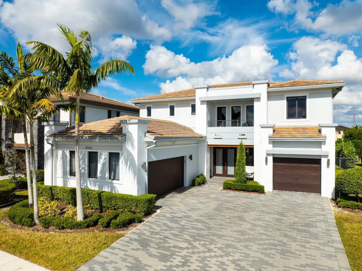 Aerial Front at 10555 Cobalt Court, Parkland