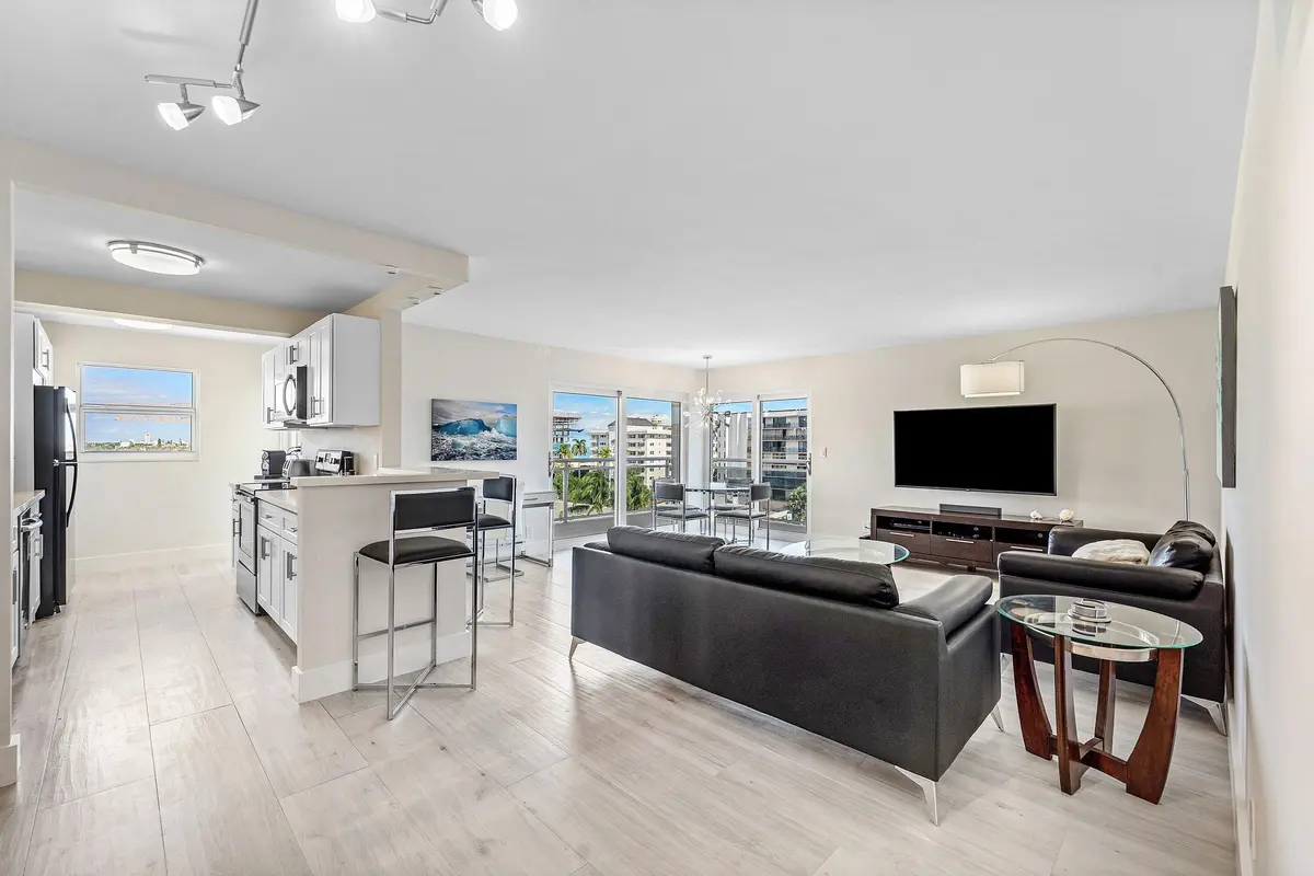 Kitchen/Living Room at 1160 Hillsboro Mile 607, Hillsboro Beach