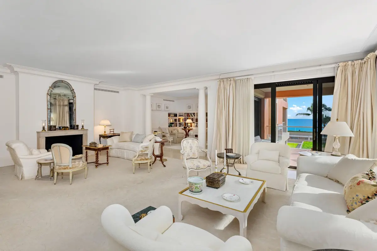 Living Room at 2 N Breakers Row S22/23, Palm Beach