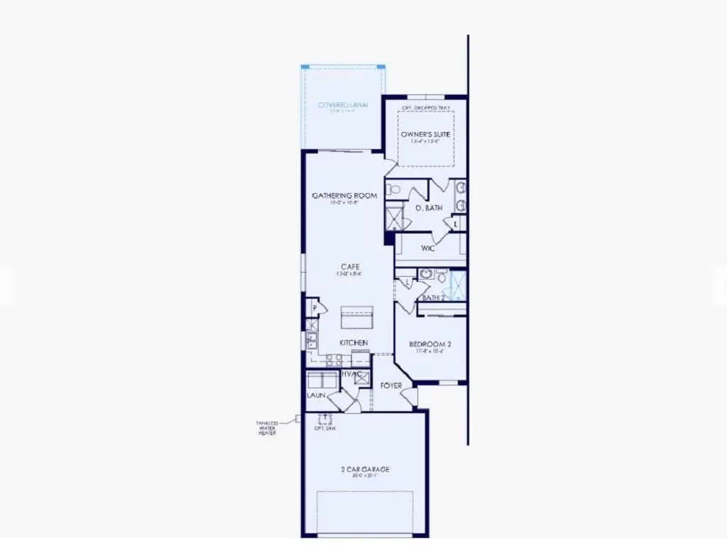 Floorplan at 1545 Harper Way Villa 32, Vero Beach