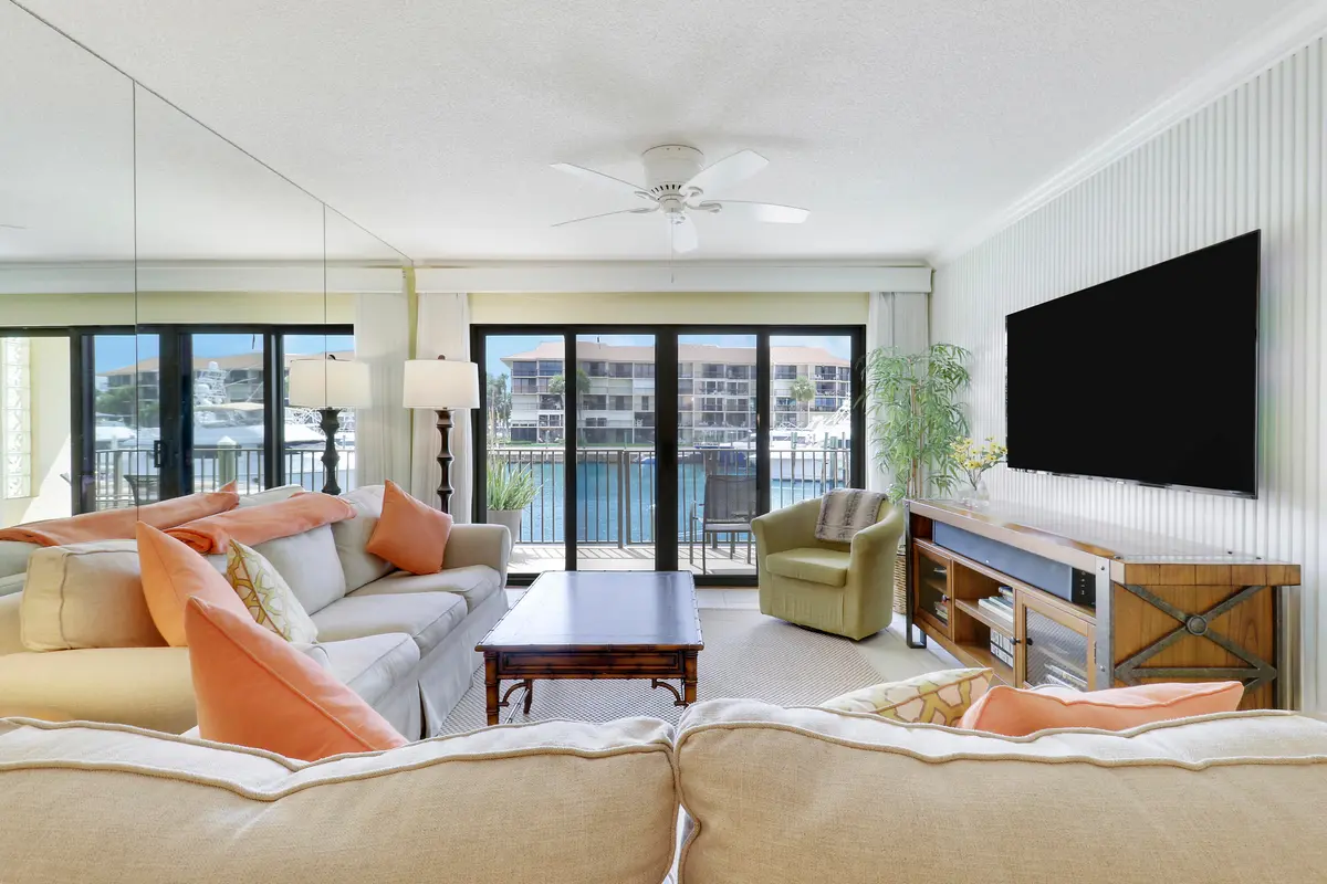 Living Room View at 1301 Seafarer Circle 105, Jupiter