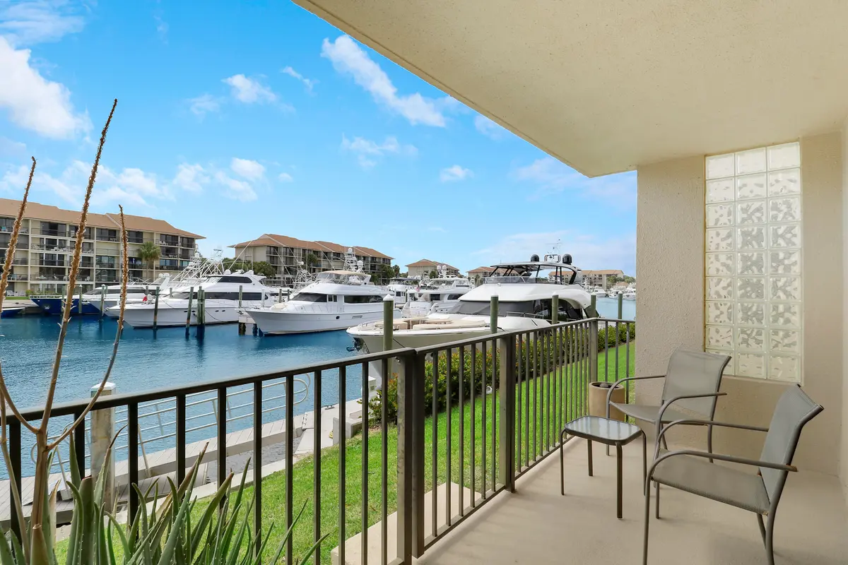 Back Patio Looking North at 1301 Seafarer Circle 105, Jupiter