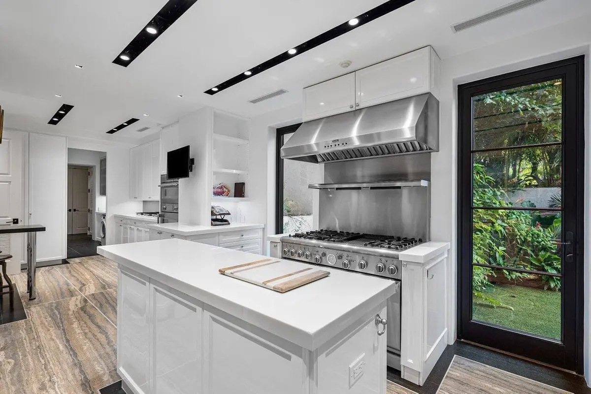 Kitchen at 12 Lagomar Road, Palm Beach