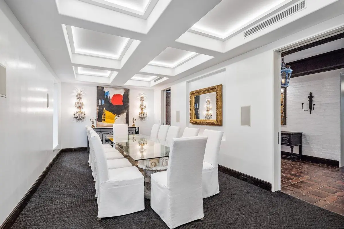 Dining Room at 12 Lagomar Road, Palm Beach