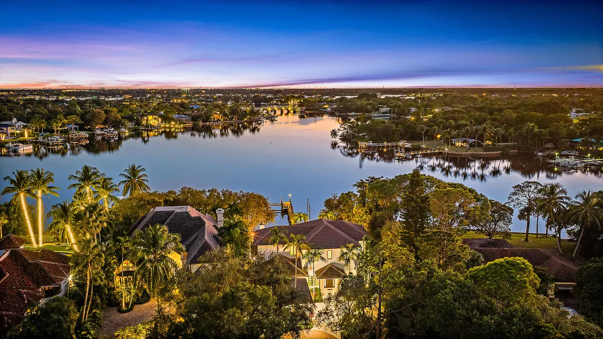 Aerial at 19651 Riverside Drive, Jupiter