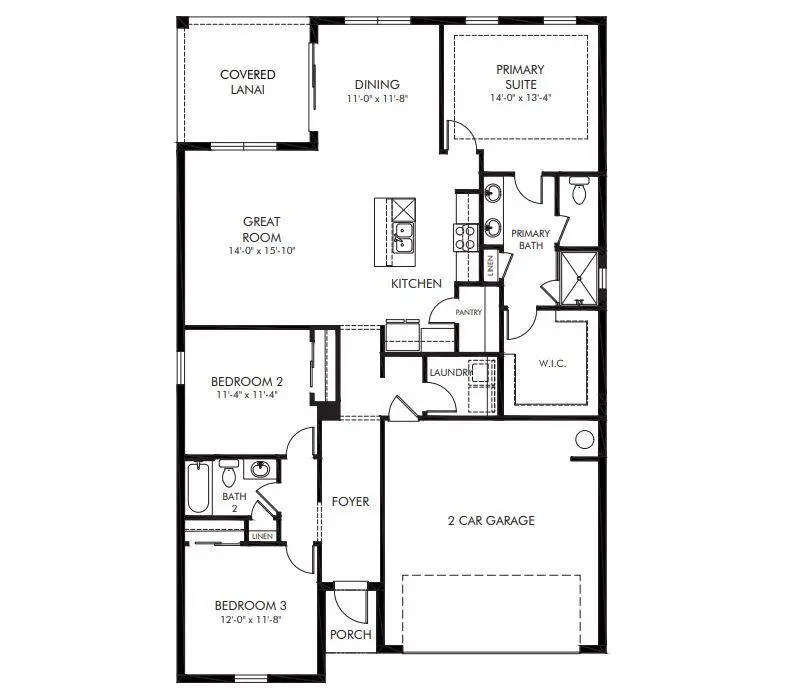 Floorplan at 11285 NW Blockbird Drive, Port St. Lucie