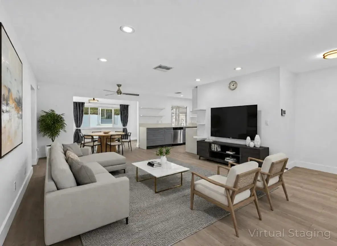 Living Dining Staged at 2003 SW 17th Street, Boynton Beach