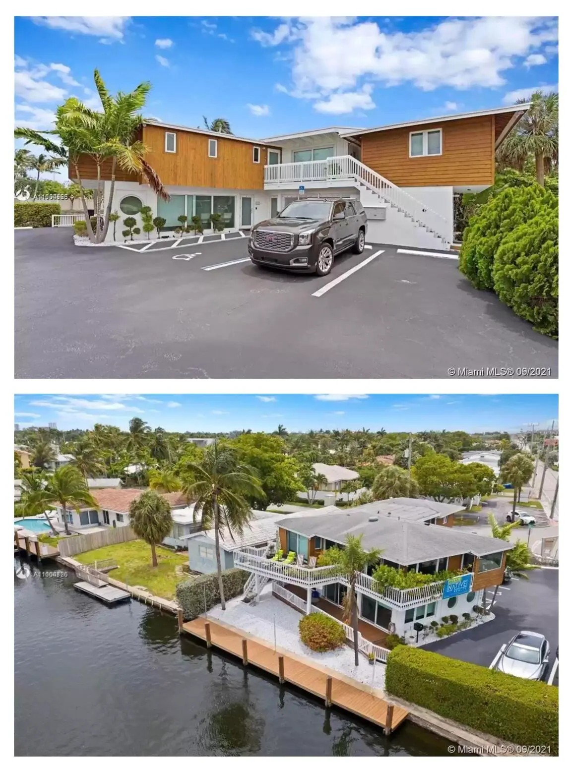 Front and back view at 2200 NE 26th Street, Wilton Manors