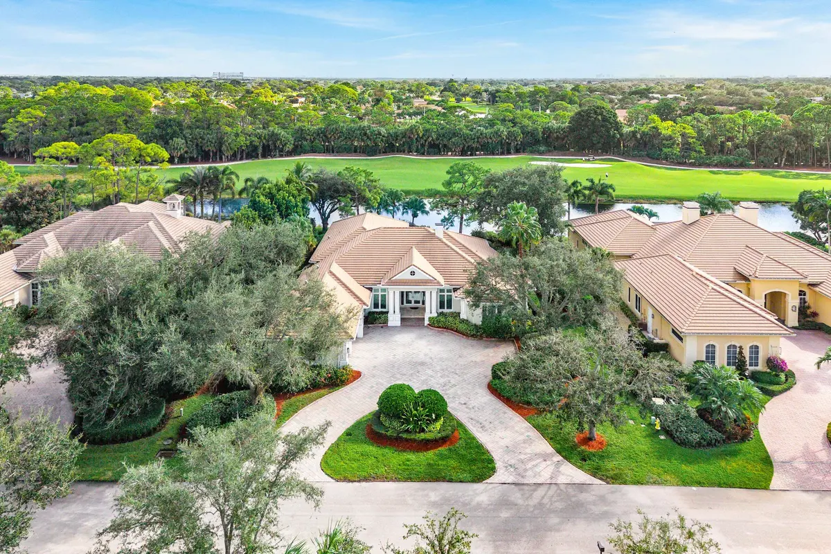 Aerial Front at 13120 Marsh Landing, Palm Beach Gardens