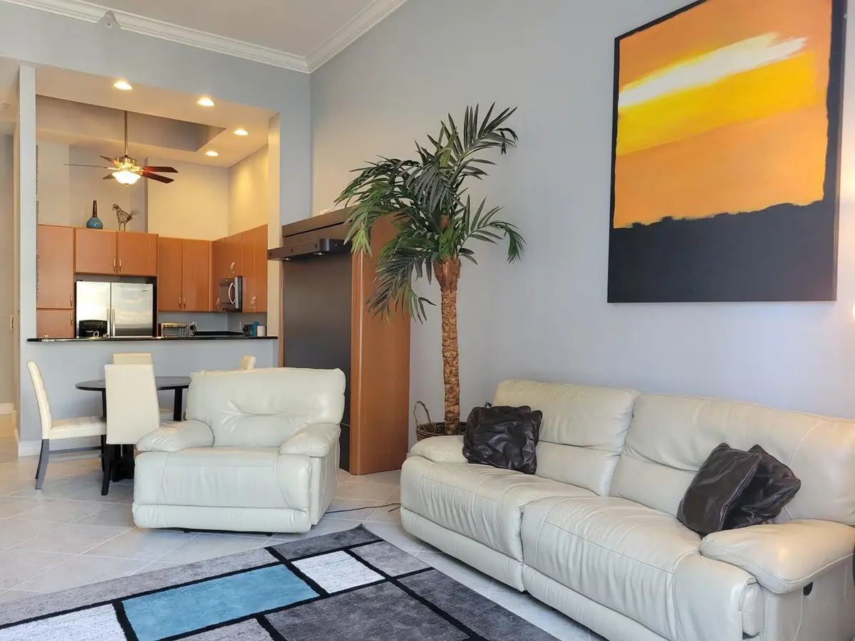 Living room at 701 S Olive Avenue 317, West Palm Beach