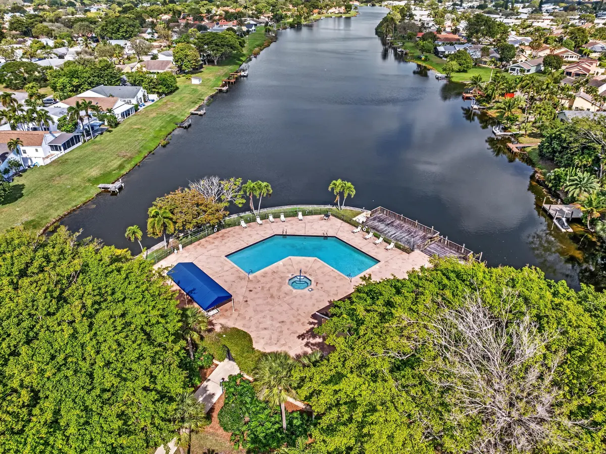 Community Pool Overlooking Lake at 1045 NW 18th Avenue, Delray Beach