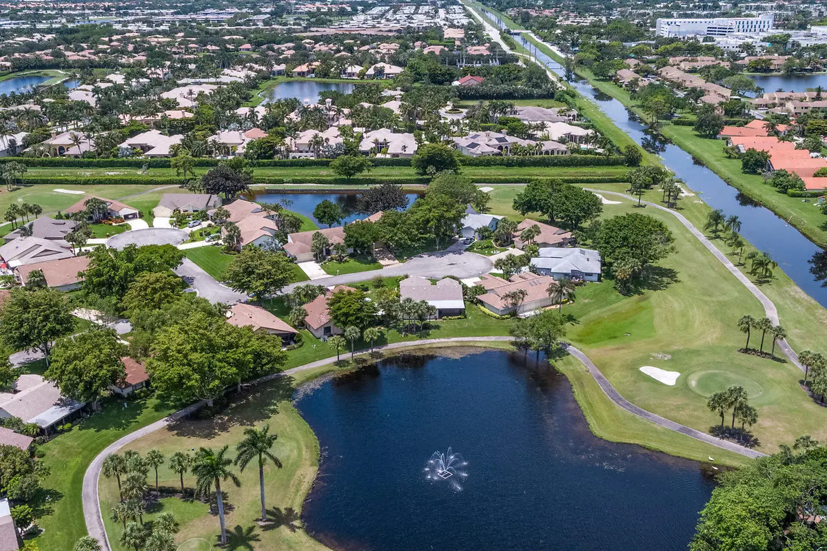 Home Overlooks Lake & 3rd Hole at 16576 Boca Delray Drive, Delray Beach