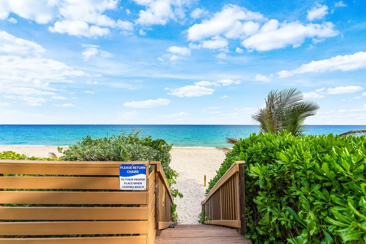 Steps to the beach at 1155 Hillsboro Mile 109, Hillsboro Beach