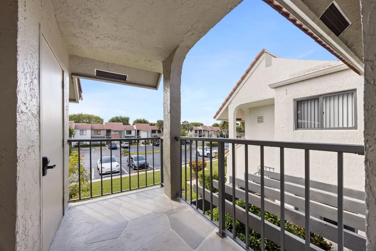 Front balcony at 5659 Fairway Park Drive 203, Boynton Beach