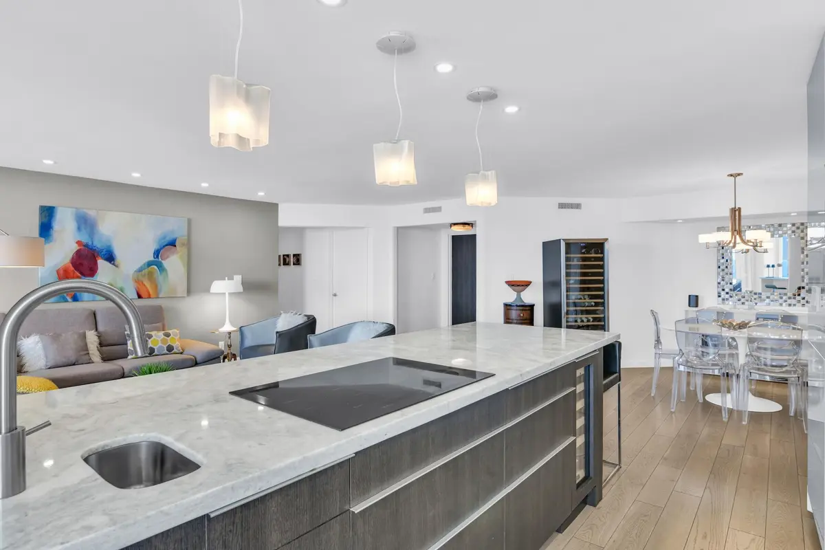 Open kichen at 500 S Ocean Boulevard 1905, Boca Raton