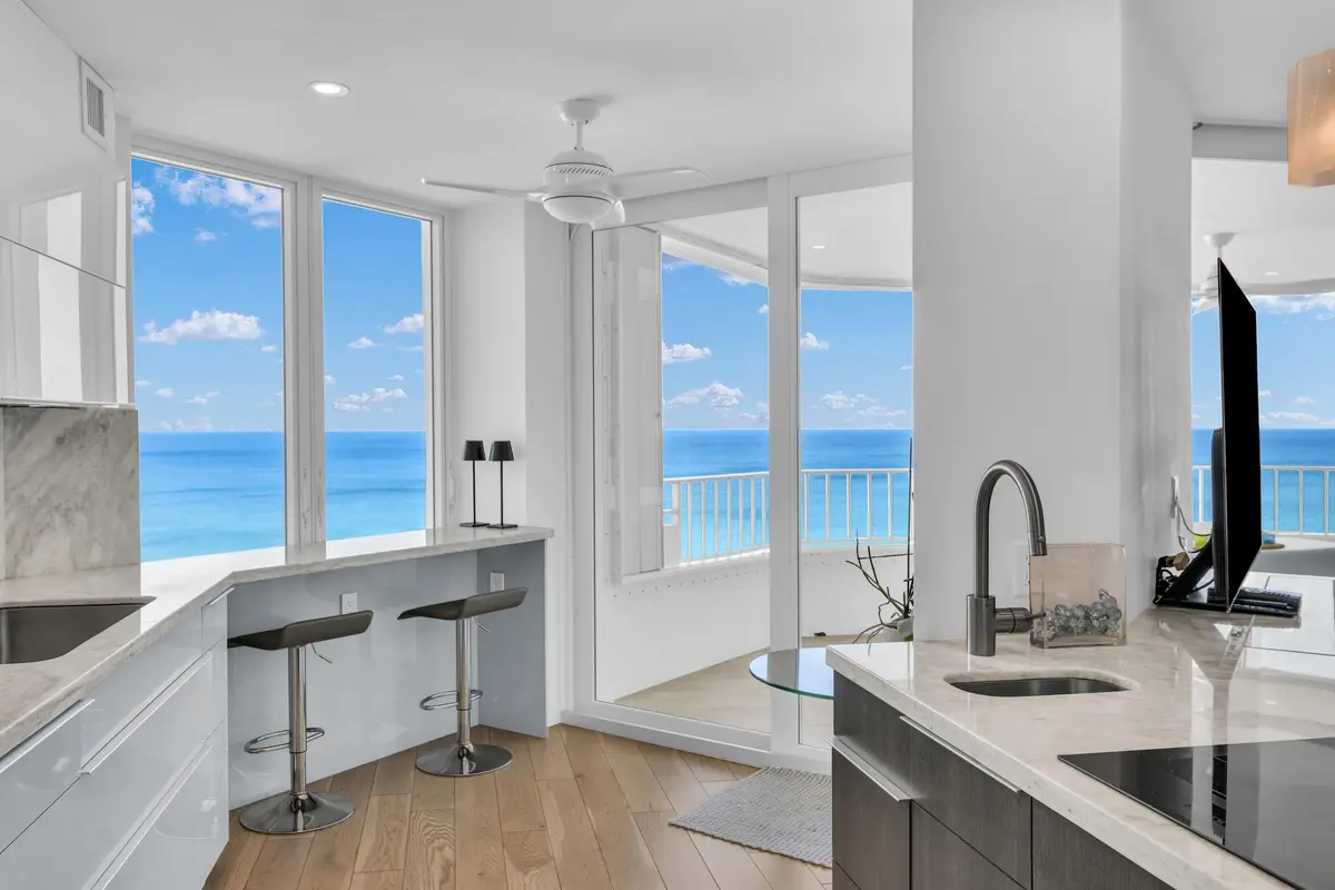 View from kitchen at 500 S Ocean Boulevard 1905, Boca Raton