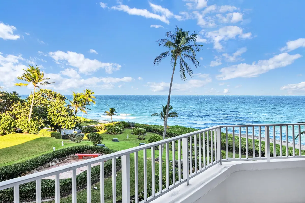 View from the balcony at 500 S Ocean Boulevard 303, Boca Raton