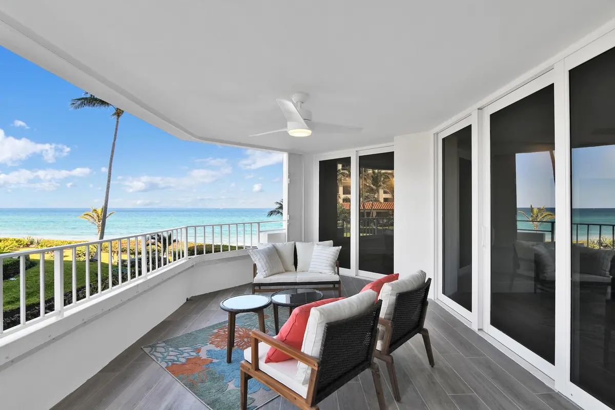Beachfront Patio at 500 S Ocean Boulevard 303, Boca Raton