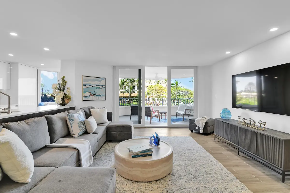 Living Room at 500 S Ocean Boulevard 303, Boca Raton
