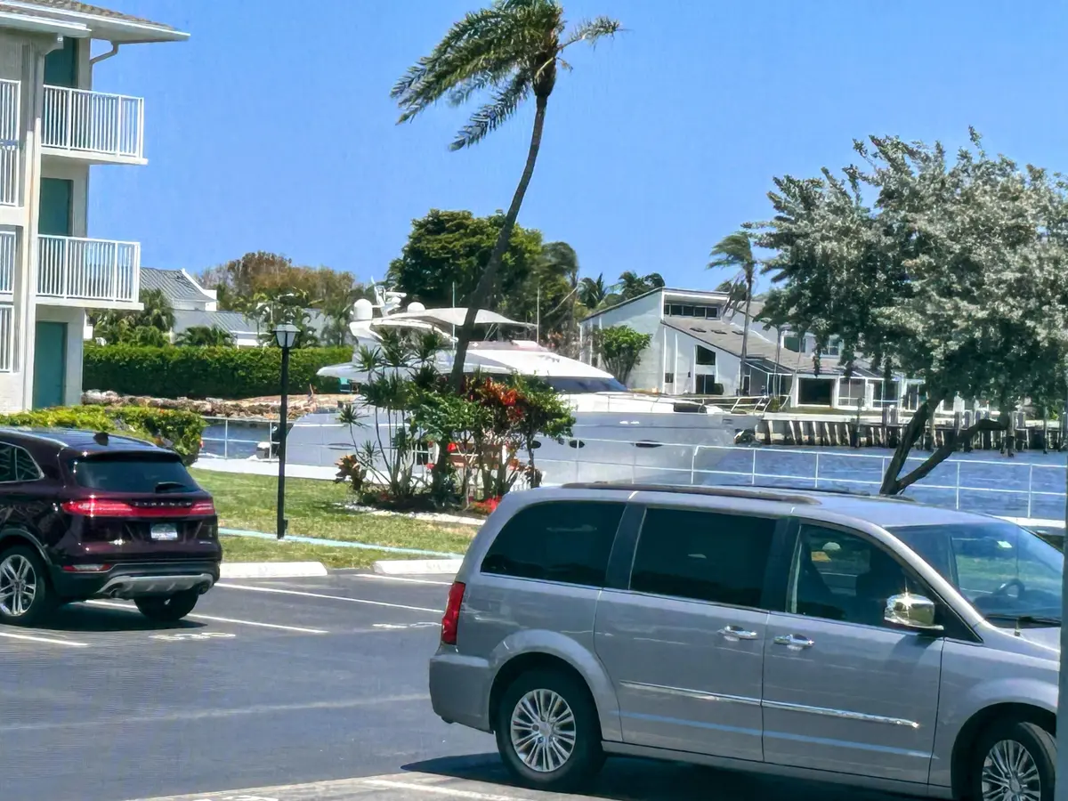 Waterviews from lanai at 450 Horizons E 107, Boynton Beach