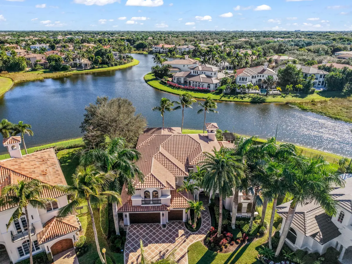 Aerial at 17602 Middle Lake Drive, Boca Raton