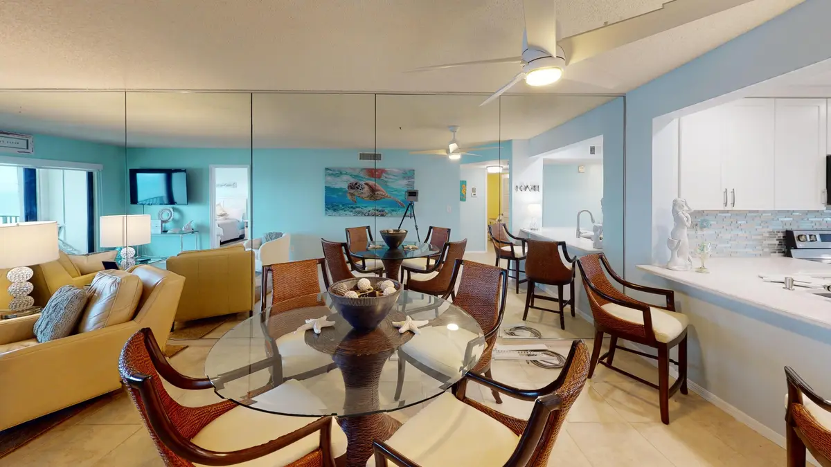 Dining Table at 10044 S Ocean Drive 805, Jensen Beach